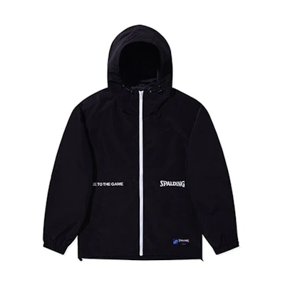 Spalding Casual Sports Hoodie Jacket Unisex Black LBS00JK001-15