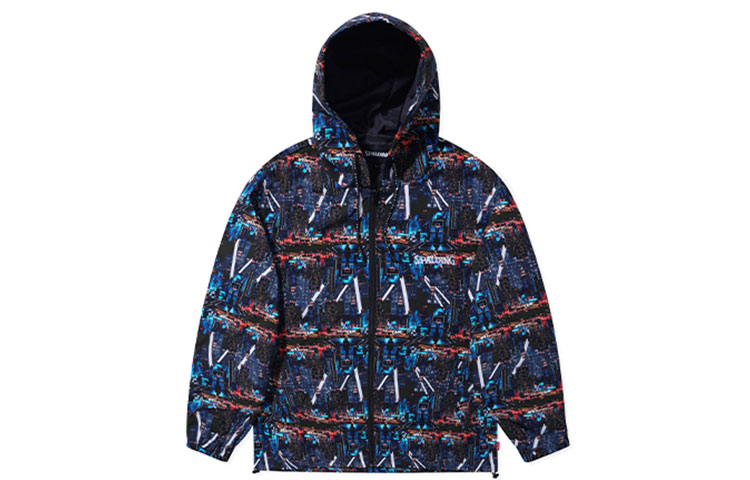 Spalding Future City Embroidered Logo Hoodie Jacket - Unisex, Multicolor LBS01JK007-15