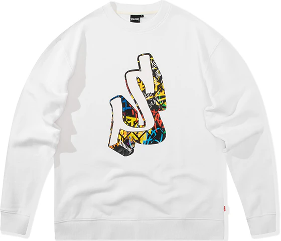 spalding-graffiti-letter-printed-crewneck-sweatshirt-unisex-white-law-01-sw-014-05