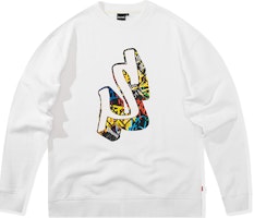 Spalding Graffiti Letter Printed Crewneck Sweatshirt Unisex White LAW01SW014-05 Spalding Graffiti Letter Printed Crewneck Sweatshirt Unisex White LAW01SW014-05