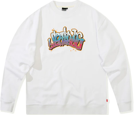 Spalding Sweater Crewneck Grafis Putih Unisex LAW01SW003-05 Buy Spalding Sweater Crewneck Grafis Putih Unisex LAW01SW003-05