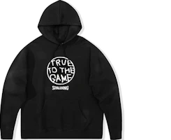 Spalding Letter Print Hoodie Black Unisex Casual Sports Pullover LAW01SH002-15 Spalding Letter Print Hoodie Black Unisex Casual Sports Pullover LAW01SH002-15