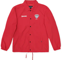 Spalding Logo Loose-Fit Sports Jacket Red Unisex LBW00JK028-35 Spalding Logo Loose-Fit Sports Jacket Red Unisex LBW00JK028-35