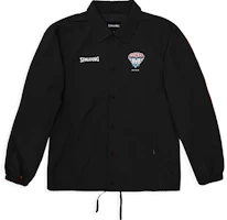 Spalding Logo Loose Fit Sports Jacket Unisex - Black LBW00JK028-15 Spalding Logo Loose Fit Sports Jacket Unisex - Black LBW00JK028-15