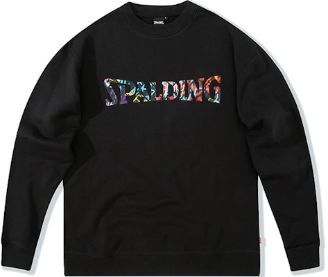 Spalding Logo Print Crewneck Sweatshirt Hitam Unisex Pakaian Olahraga LAW01SW022-15 Buy Spalding Logo Print Crewneck Sweatshirt Hitam Unisex Pakaian Olahraga LAW01SW022-15