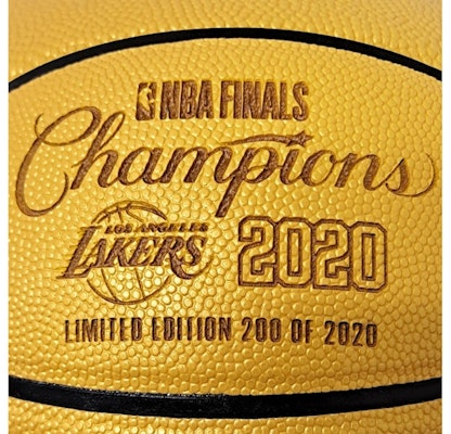Spalding Los Angeles Lakers 2020 NBA Finals Champions Official Basketball Gold Order Spalding Los Angeles Lakers 2020 NBA Finals Champions Official Basketball Gold