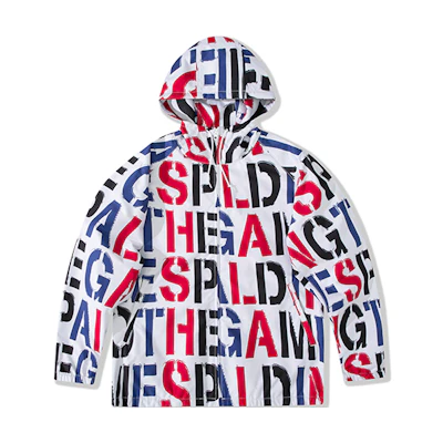 Spalding Oversized Alphabet Print Hoodie Jacket Multicolor Unisex LAW01JK024-00