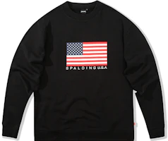 Spalding Printed Crewneck Sweatshirt Black Unisex Casual Pullover LAW01SW009-15 Spalding Printed Crewneck Sweatshirt Black Unisex Casual Pullover LAW01SW009-15