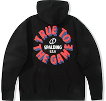 Spalding Rotating Logo Print Pullover Hoodie Black - Unisex Sportswear LAW01SH010-15 Spalding Rotating Logo Print Pullover Hoodie Black - Unisex Sportswear LAW01SH010-15