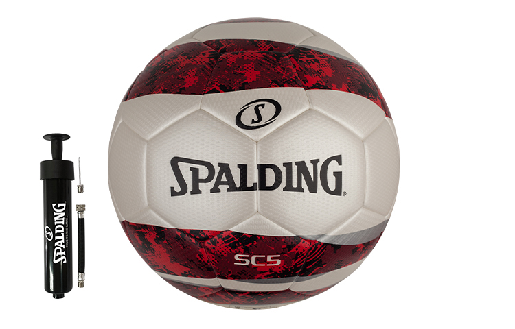 Spalding SC5 Series Camouflage Red Soccer Ball Size 5 Match & Training Ball 64-936Y