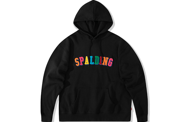 Spalding Towel Logo Hoodie Black Unisex LAW01SH014-15