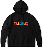 Spalding Towel Logo Hoodie Black Unisex LAW01SH014-15 Spalding Towel Logo Hoodie Black Unisex LAW01SH014-15