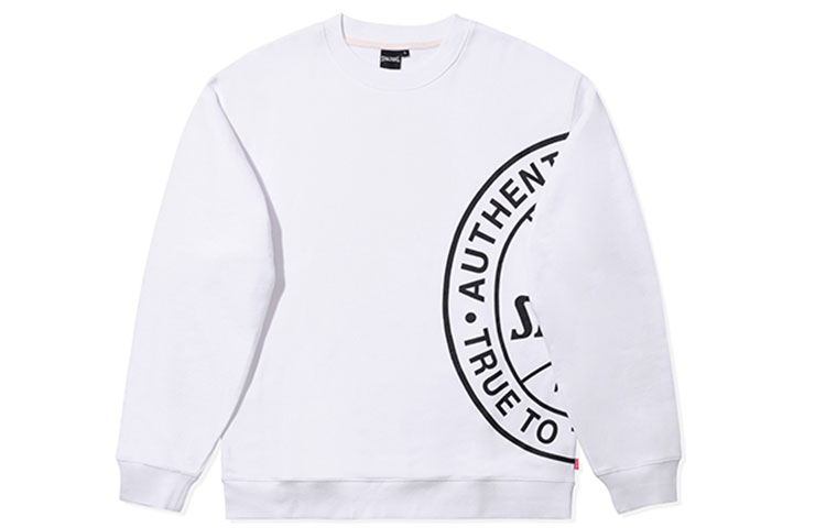 Spalding White Casual Crewneck Pullover Sweatshirt - Unisex LBS09SW011-05