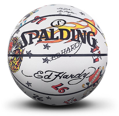 スポルディング x エド・ハーディー 蓄光 バスケットボール 白 7号 男女兼用 練習用 77-704Y Sizing スポルディング x エド・ハーディー 蓄光 バスケットボール 白 7号 男女兼用 練習用 77-704Y