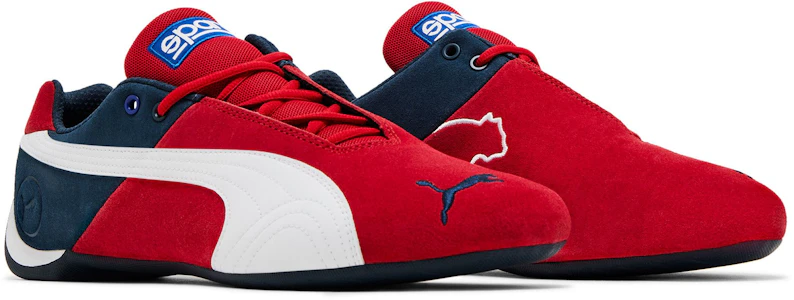 SPARCO x PUMA Future Cat OG 防滑 低筒 生活休閒鞋 男女款 紅白藍 Cheap SPARCO x PUMA Future Cat OG 防滑 低筒 生活休閒鞋 男女款 紅白藍
