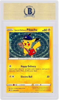 Special Delivery Pikachu 2020 Pokemon TCG Sword & Shield Store Opening Promos Order Special Delivery Pikachu 2020 Pokemon TCG Sword & Shield Store Opening Promos
