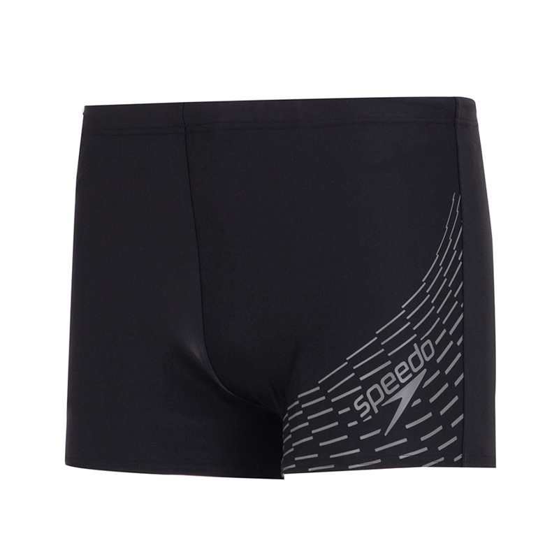 Speedo  Black Lightweight Breathable Swim Trunks with Logo Print. 8-11354G692