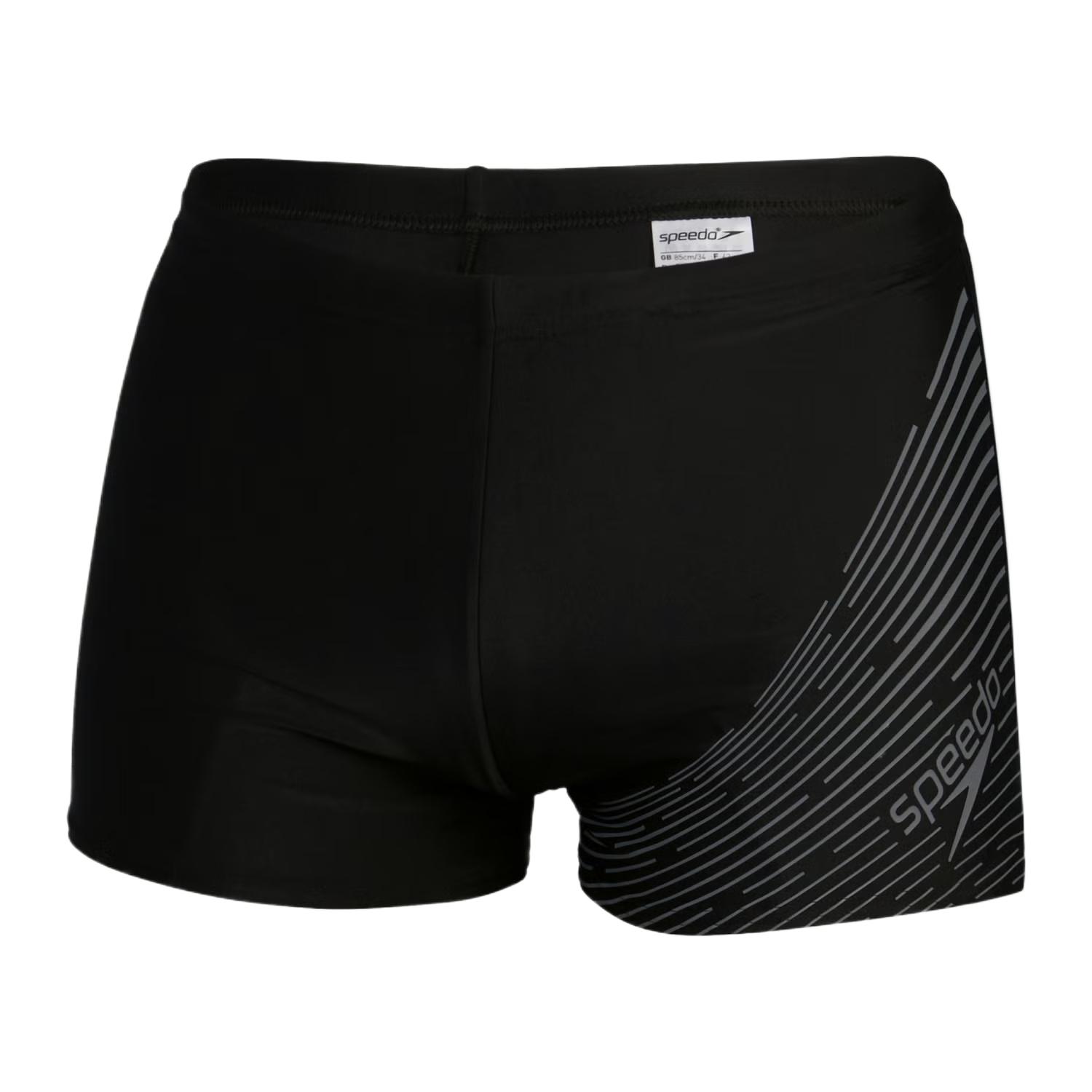 Speedo  Charcoal Swim Trunks - Breathable, Quick-Dry with Stripe Design 81135416903