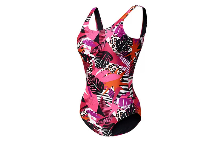 Speedo Eco Full-Print Antichlorine Slimming One-Piece Swimsuit - Floral Design 8-10943G738