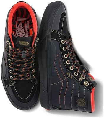 Spitfire Wheels x Vans Skate Sk8-Hi Reissue 'Black Flame' VN000D1EBFM Lookbook Spitfire Wheels x Vans Skate Sk8-Hi Reissue 'Black Flame' VN000D1EBFM