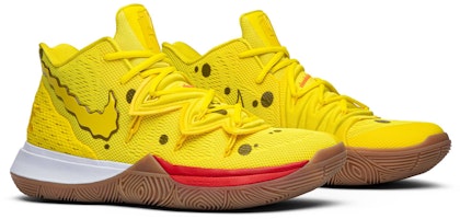 SPONGEBOB SQUAREPANTS海綿寶寶 x Nike Kyrie 5 歐文5 海綿寶寶聯名 減震防滑 中筒 實戰籃球鞋 男款 黃 Cheap SPONGEBOB SQUAREPANTS海綿寶寶 x Nike Kyrie 5 歐文5 海綿寶寶聯名 減震防滑 中筒 實戰籃球鞋 男款 黃