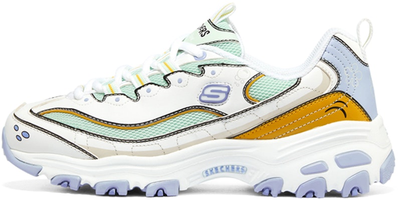 (W) Skechers D'Lites 1.0 x SpongeBob Azul Verde 'Blanco'. 896100-WBL Buy (W) Skechers D'Lites 1.0 x SpongeBob Azul Verde 'Blanco'. 896100-WBL