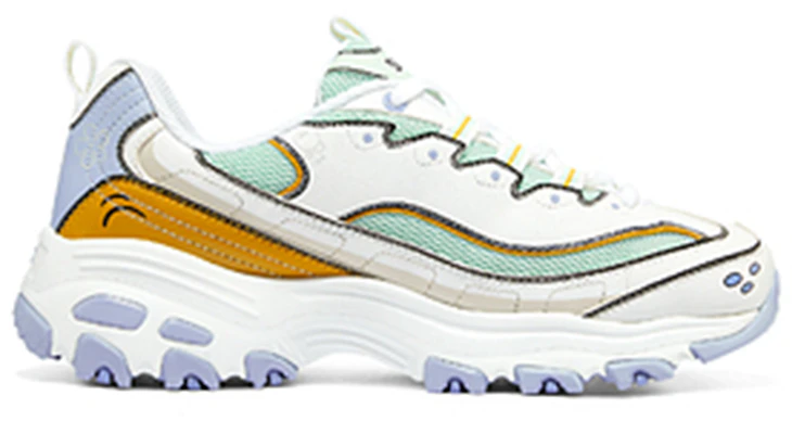 (W) Skechers D'Lites 1.0 x SpongeBob Azul Verde 'Blanco'. 896100-WBL Order (W) Skechers D'Lites 1.0 x SpongeBob Azul Verde 'Blanco'. 896100-WBL