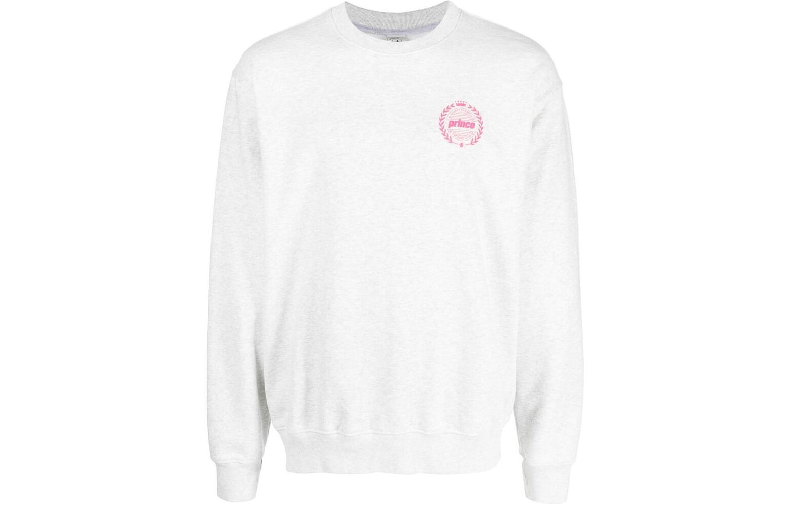 Sporty & Rich FW22 Graphic Crewneck Sweatshirt Unisex Grey CR522HGPRINCECREHEGRE