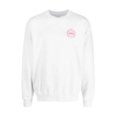 Sporty & Rich FW22 Graphic Crewneck Sweatshirt Unisex Grey CR522HGPRINCECREHEGRE