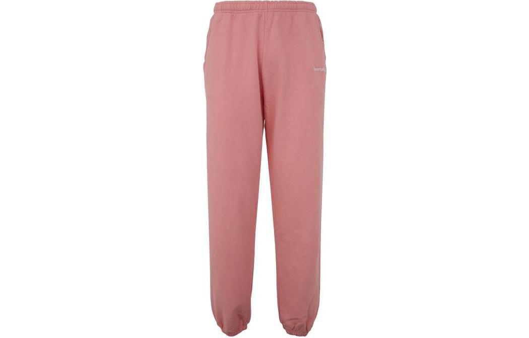 SPORTY & RICH FW22 Men’s Pink Letter Print Elastic Waist Joggers. SW621RO 圖 2