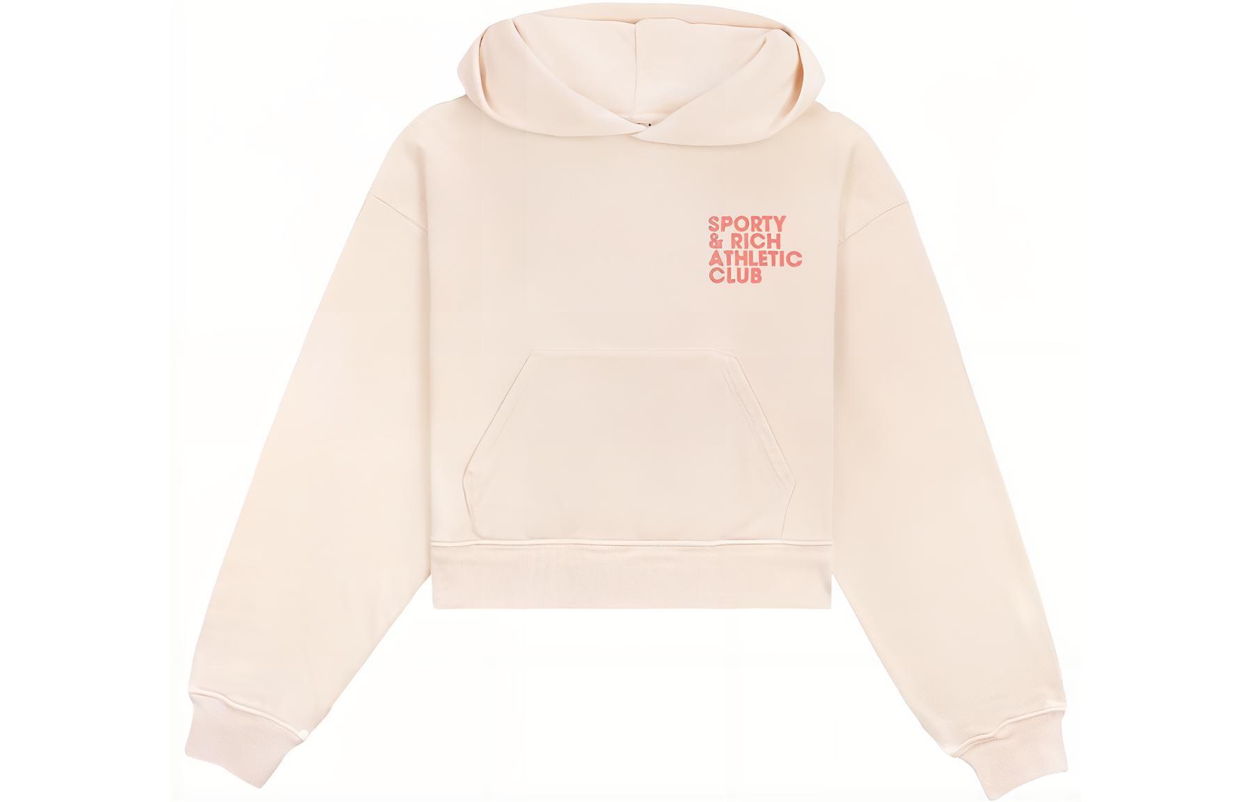 Sporty & Rich Letter Logo Pullover Sweatshirt Men’s Off-White HO652CRCREAM