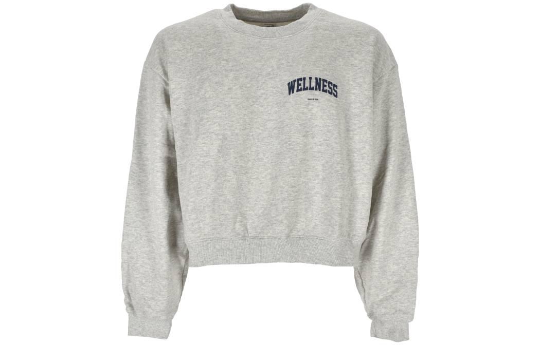 Sporty & Rich SS22 Logo Crewneck Sweatshirt Unisex Grey CR444HEATHERGRAY