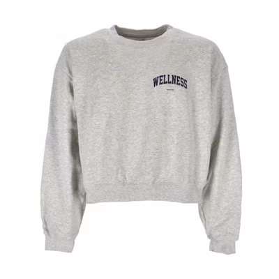 Sporty & Rich SS22 Logo Crewneck Sweatshirt Unisex Grey CR444HEATHERGRAY