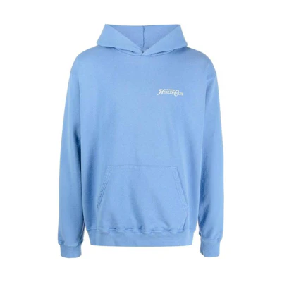 Sporty & Rich SS22 Slogan Print Pullover Hoodie Blue HO442CB