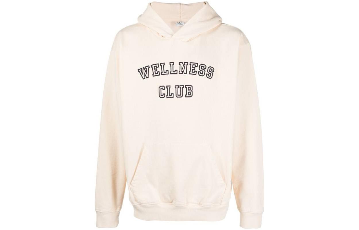 Sporty & Rich SS23 Logo Print Hoodie Off-White Long Sleeve HO761CRCRENA