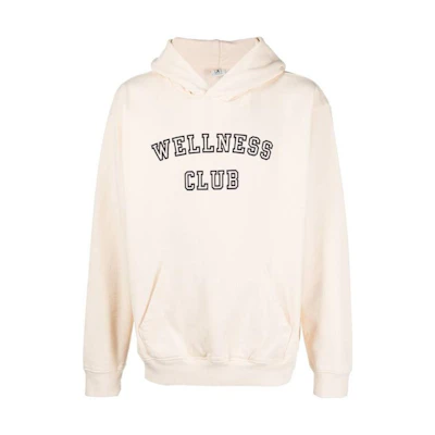 Sporty & Rich SS23 Logo Print Hoodie Off-White Long Sleeve HO761CRCRENA
