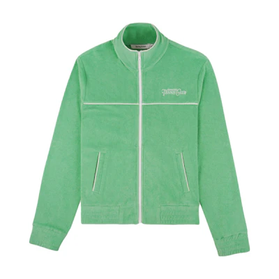Sporty & Rich SS23 Tennis Drop 2 Embroidered Zip Jacket Unisex Green JA931