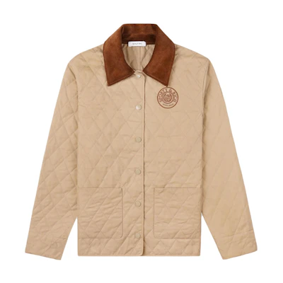Sporty & Rich SS23 Unisex Beige Collared Jacket JAAW236BE2