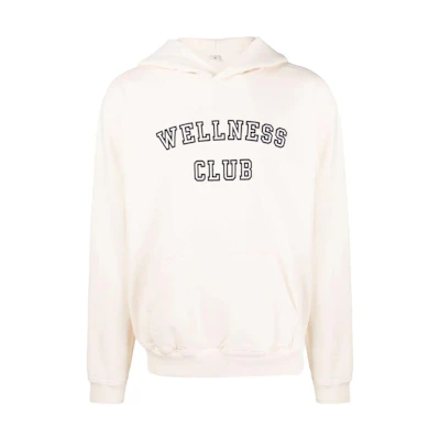 Sporty & Rich SS23 Unisex Solid Color Hoodie Cream White HO761CR5FCN