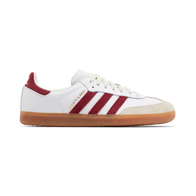 Sporty & Rich adidas Samba 'White Core Burgundy'