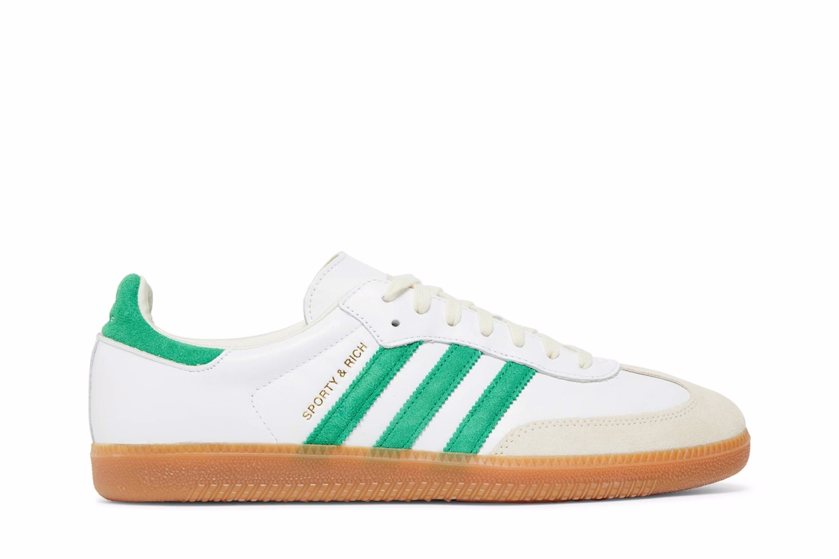 Sporty & Rich x adidas Samba OG 'White Green' HQ6075