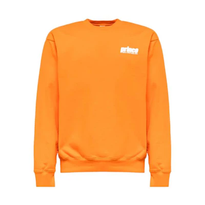 Sporty & Rich PRINCE SS22 Logo Crewneck Sweatshirt Orange Mens CR511OR2ORANGE