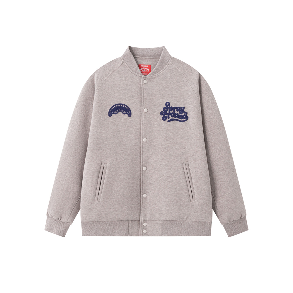 Sprayground Embroidered Lettering Hip-Hop Baseball Jacket Unisex WE211102