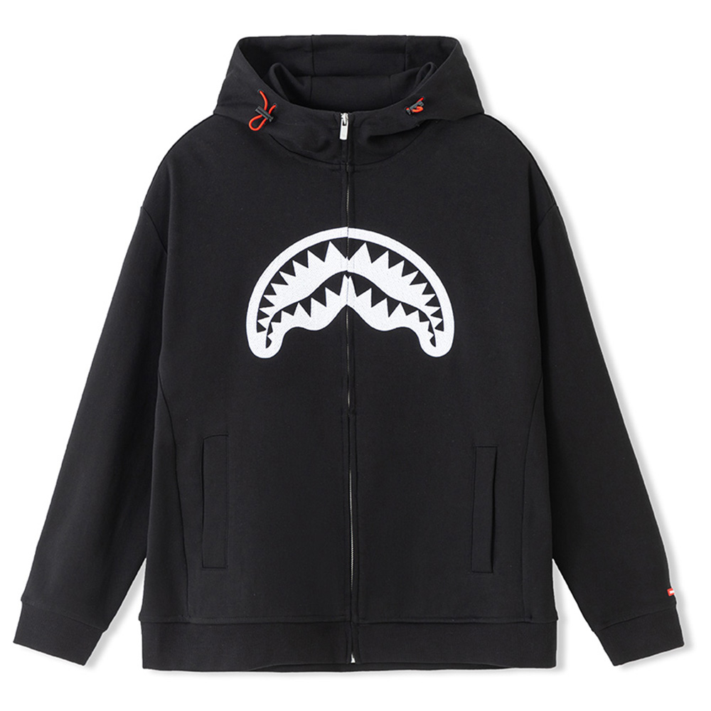 Sprayground Shark Logo Hoodie with Shark Mouth Print - Unisex. WE013323