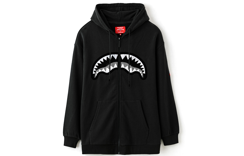 Sprayground Shark Logo Zip-Up Hoodie Jacket Unisex Autumn Edition. W0813303