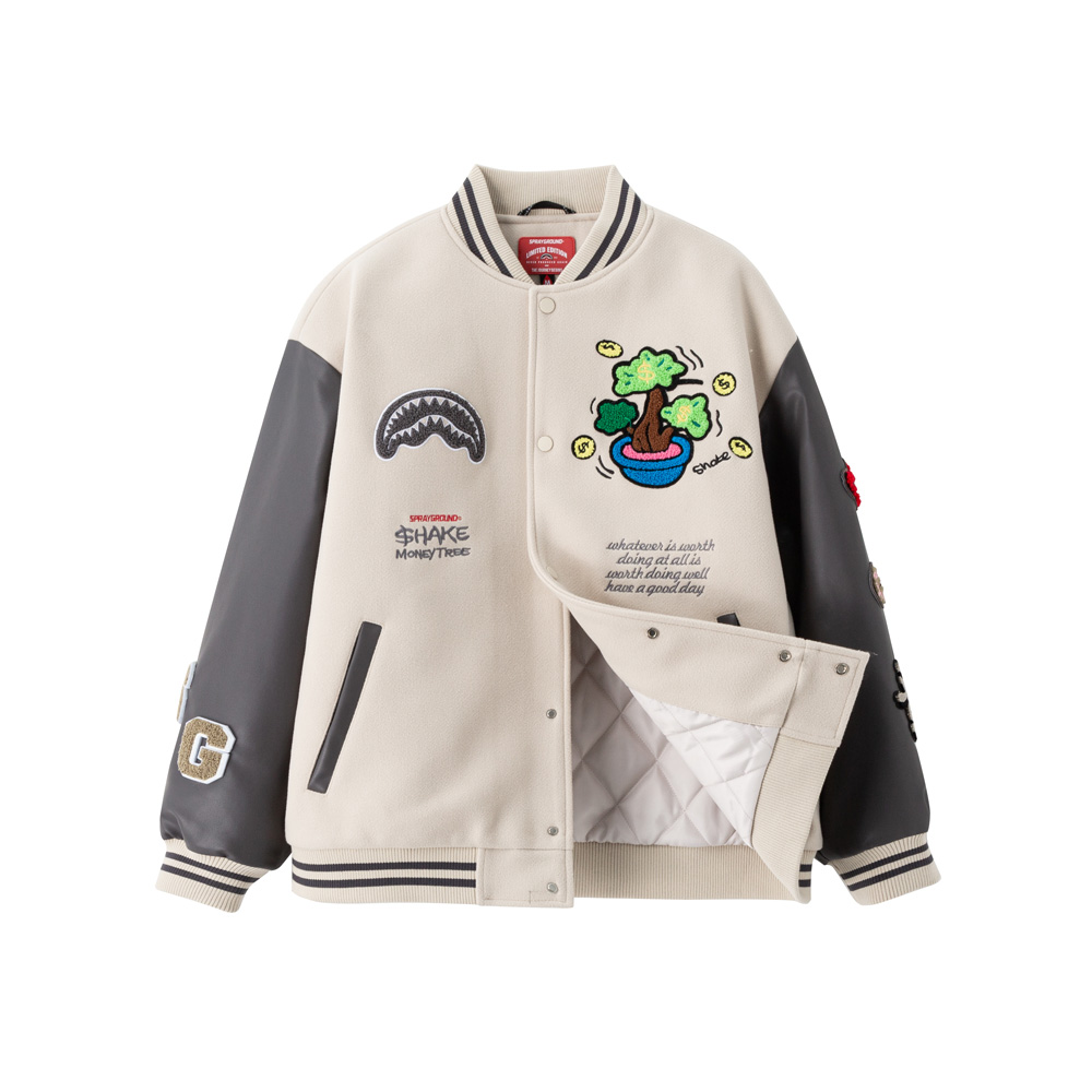 Sprayground Shark Mouth Loose Fit Crewneck Jacket Unisex WE141109
