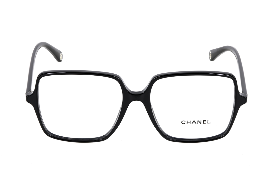 Spring/Summer 2023 CHANEL Large Frame Optical Glasses Black Unisex Logo Design CH3448-C622 圖 3