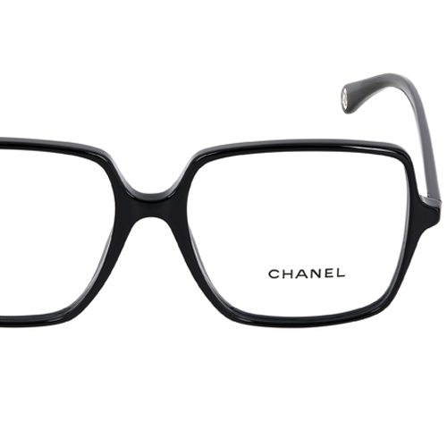 Spring/Summer 2023 CHANEL Large Frame Optical Glasses Black Unisex Logo Design CH3448-C622 圖 5