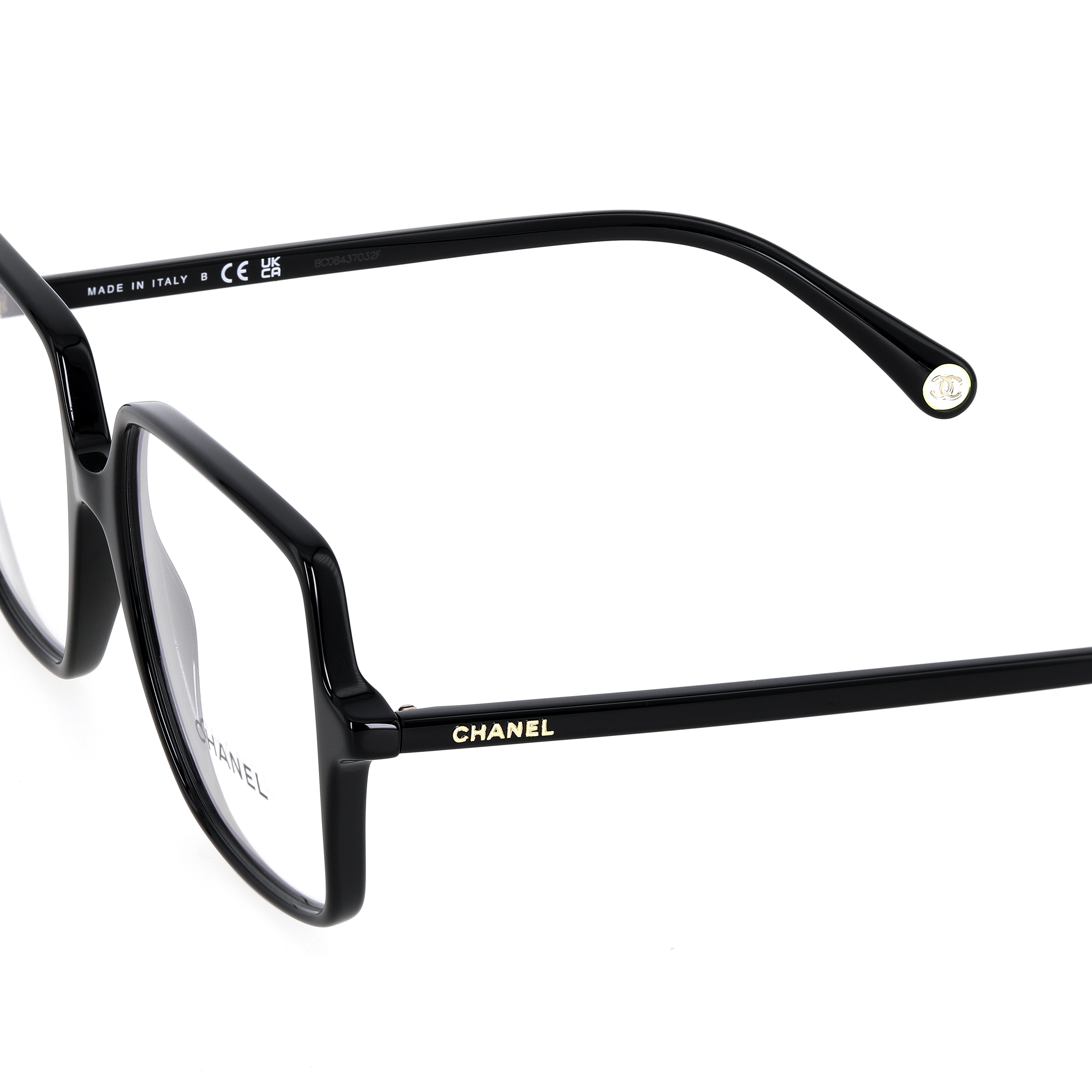 Spring/Summer 2023 CHANEL Large Frame Optical Glasses Black Unisex Logo Design CH3448-C622 圖 6