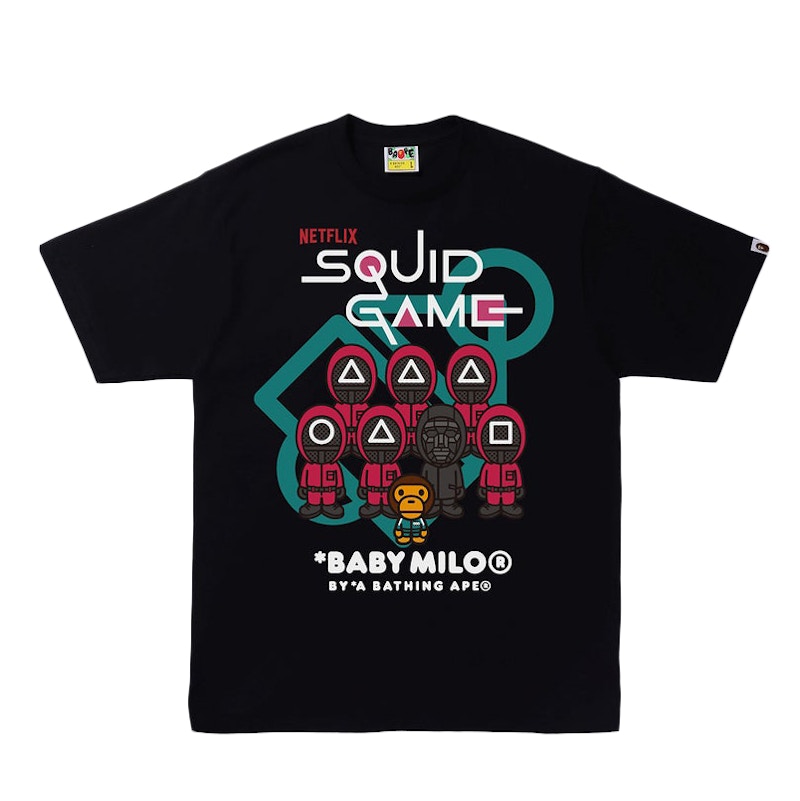 Squid Game x BAPE Baby Milo Tee Black